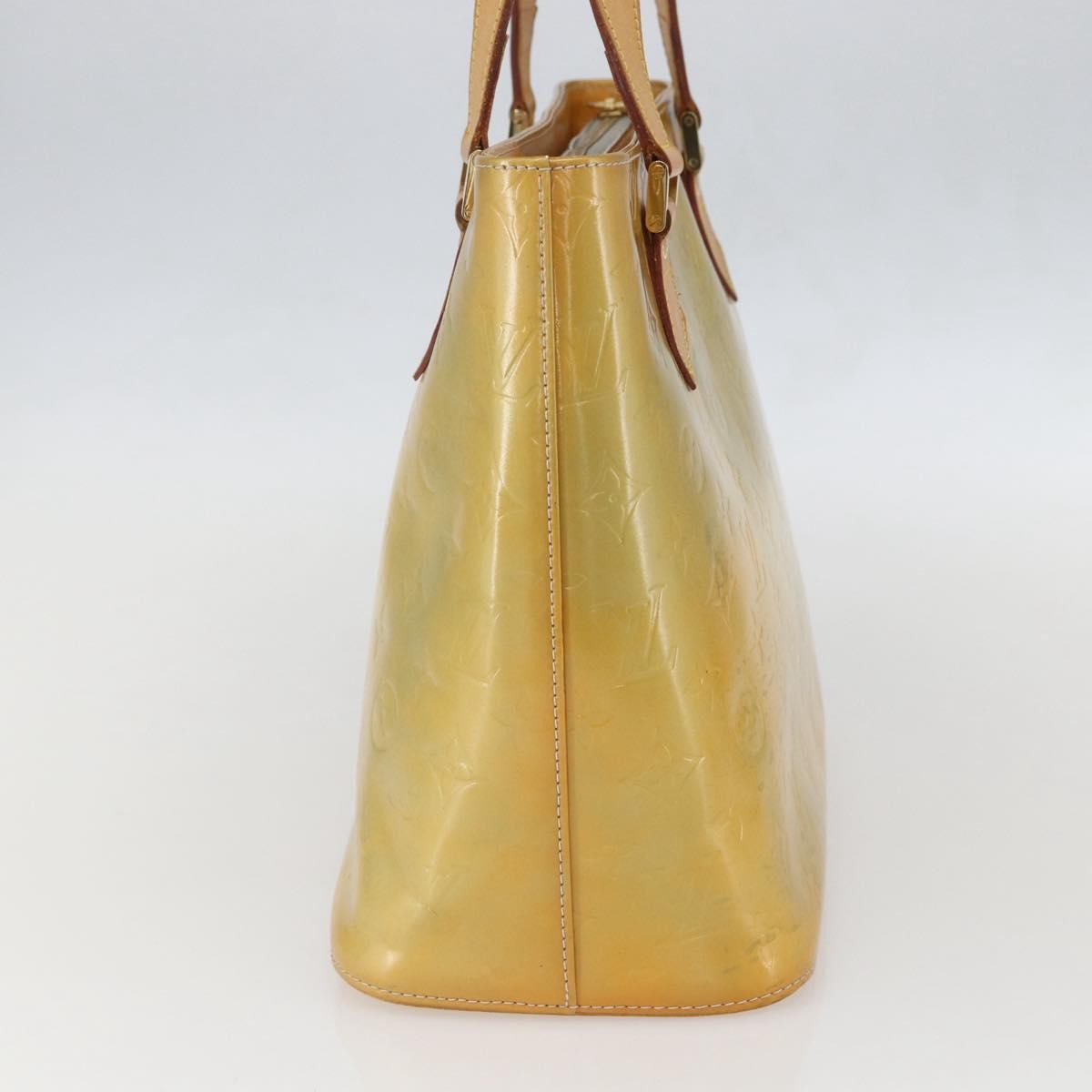 Louis Vuitton Houston Handbag Monogram Vernis Beige Patent_Leather Tote Bag Bag (Authentic Pre-Loved)