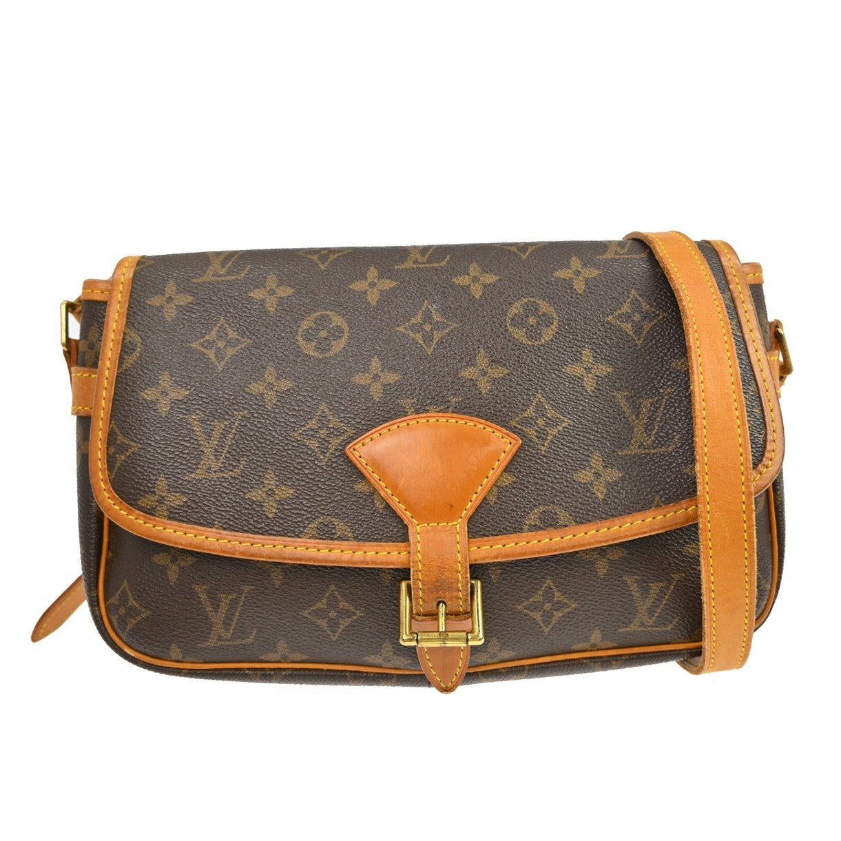 Louis Vuitton Sologne Handbag Monogram Canvas Brown Canvas Shoulder Bag Bag (Authentic Pre-Loved)