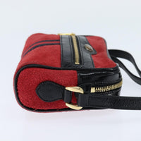 Gucci Ophidia Shoulder Bag Suede Red Suede Shoulder Bag Bag (Pre-Loved)