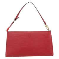 Louis Vuitton Pochette Accessoires Epi Leather Red Leather Clutche & Pouche Bag (Authentic Pre-Loved)