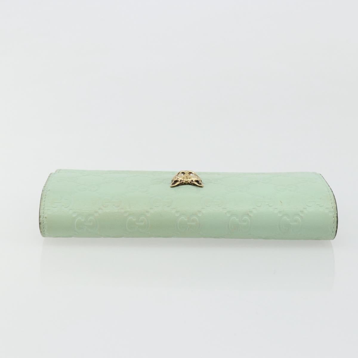 Gucci Guccissima Wallet Motif Gg Green Leather Wallets Accessory (Pre-Loved)