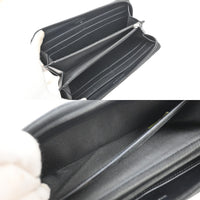 Chanel Cc Zip Around Wallet Leather Black Leather Wallets Accessory (Authentic Pre-Loved)