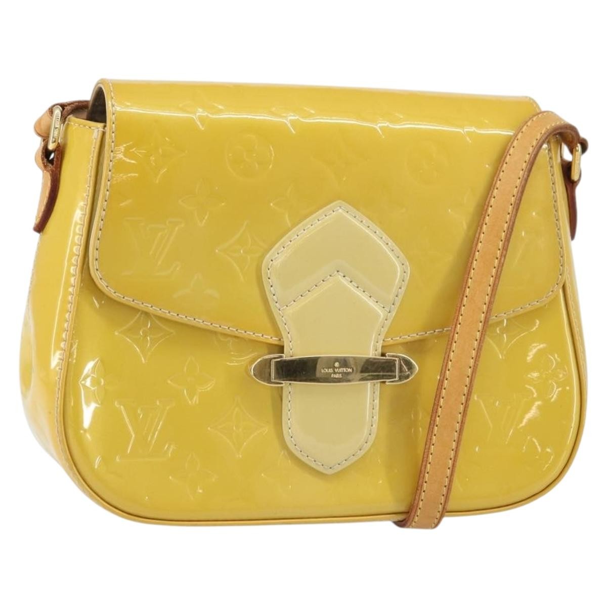 Louis Vuitton Bellflower Handbag Monogram Vernis Brown Patent_Leather Shoulder Bag Bag (Pre-Loved)