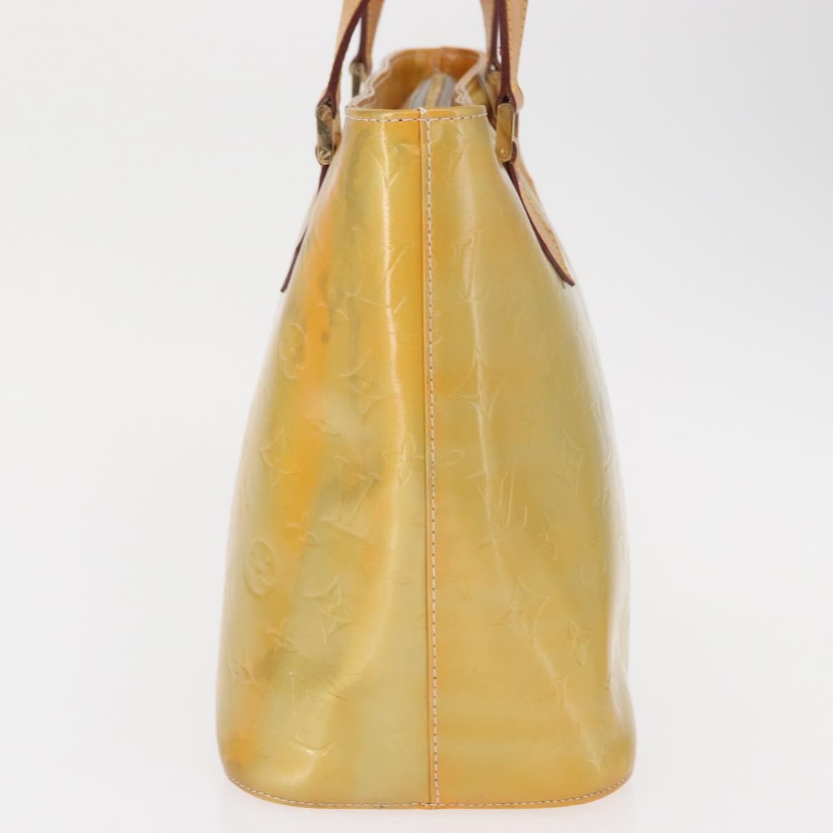 Louis Vuitton Houston Handbag Monogram Vernis Yellow Patent_Leather Tote Bag Bag (Pre-Loved)
