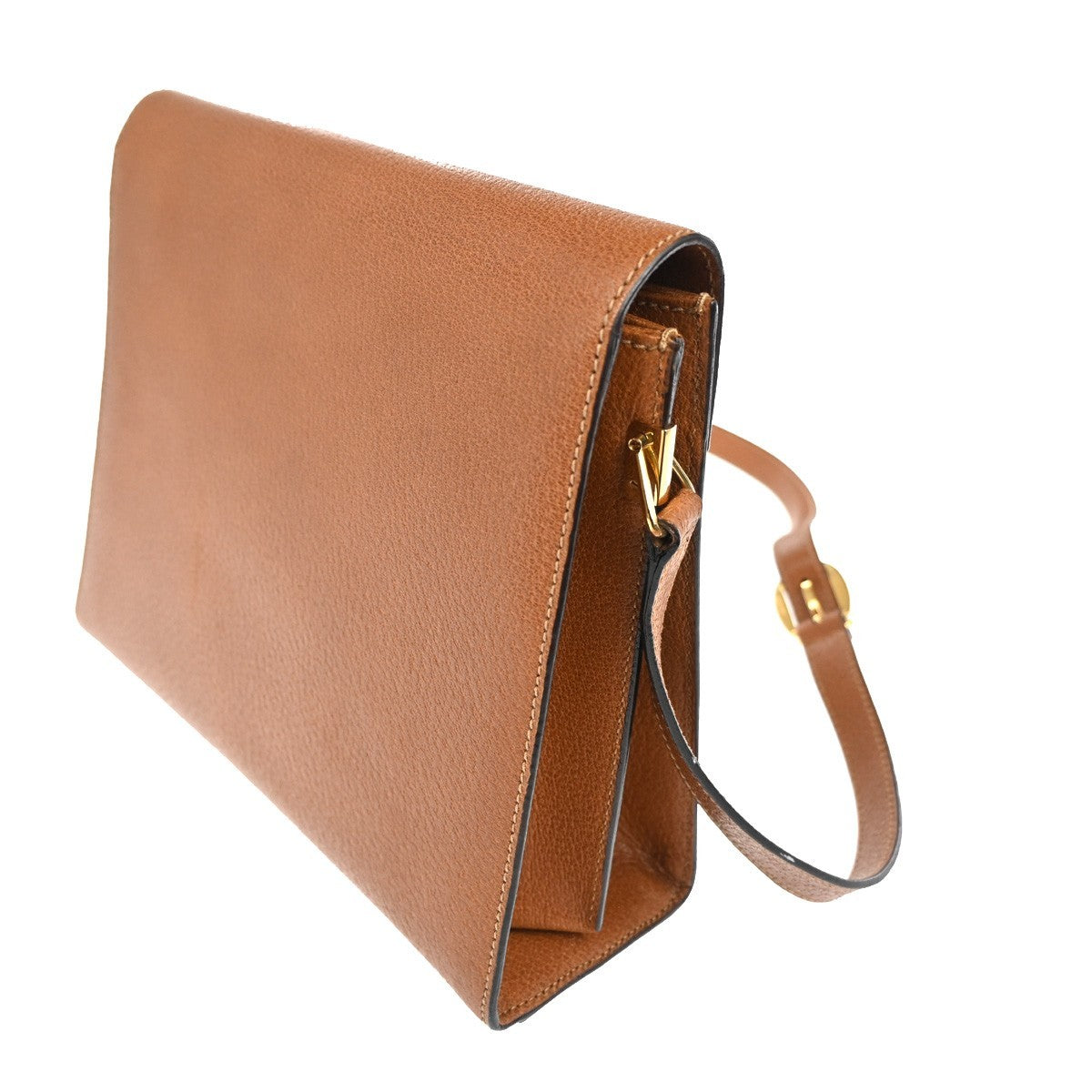 Gucci Gucci Vintage Lady Lock Top Handle Bag Leather Brown Leather Shoulder Bag Bag (Pre-Loved)