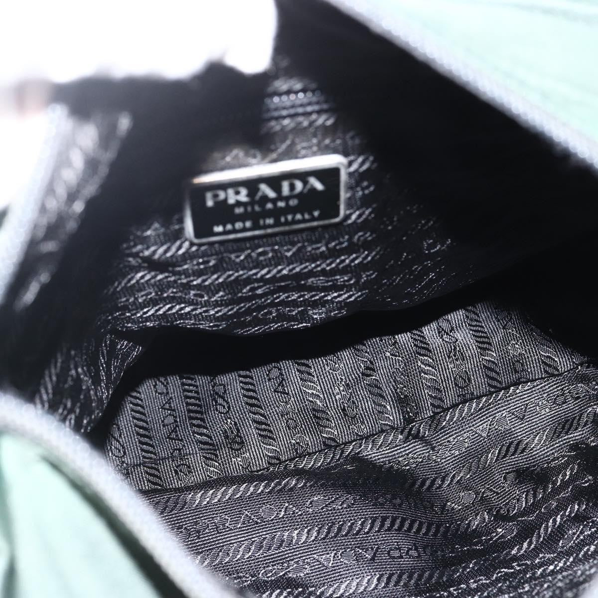 Prada Buckle Messenger Bag Tessuto Green Nylon Shoulder Bag Bag (Authentic Pre-Loved)