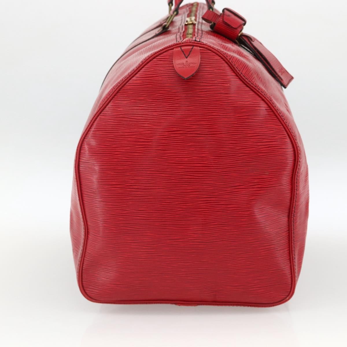 Louis Vuitton Keepall Bag Epi Leather Red Leather Travel Bag Bag (Authentic Pre-Loved)