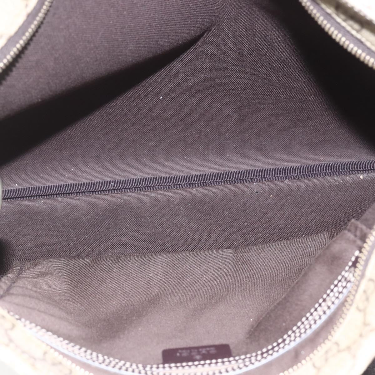 Gucci Zip Top Messenger Bag Gg Coated Canvas Beige Canvas Shoulder Bag Bag (Authentic Pre-Loved)