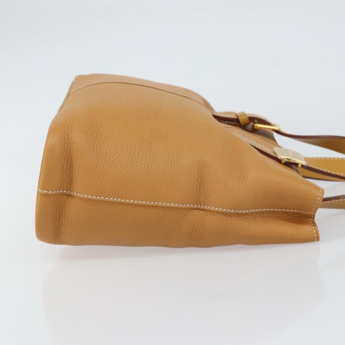 Burberry Vintage Tote Bag Leather Beige Leather Tote Bag Bag (Authentic Pre-Loved)