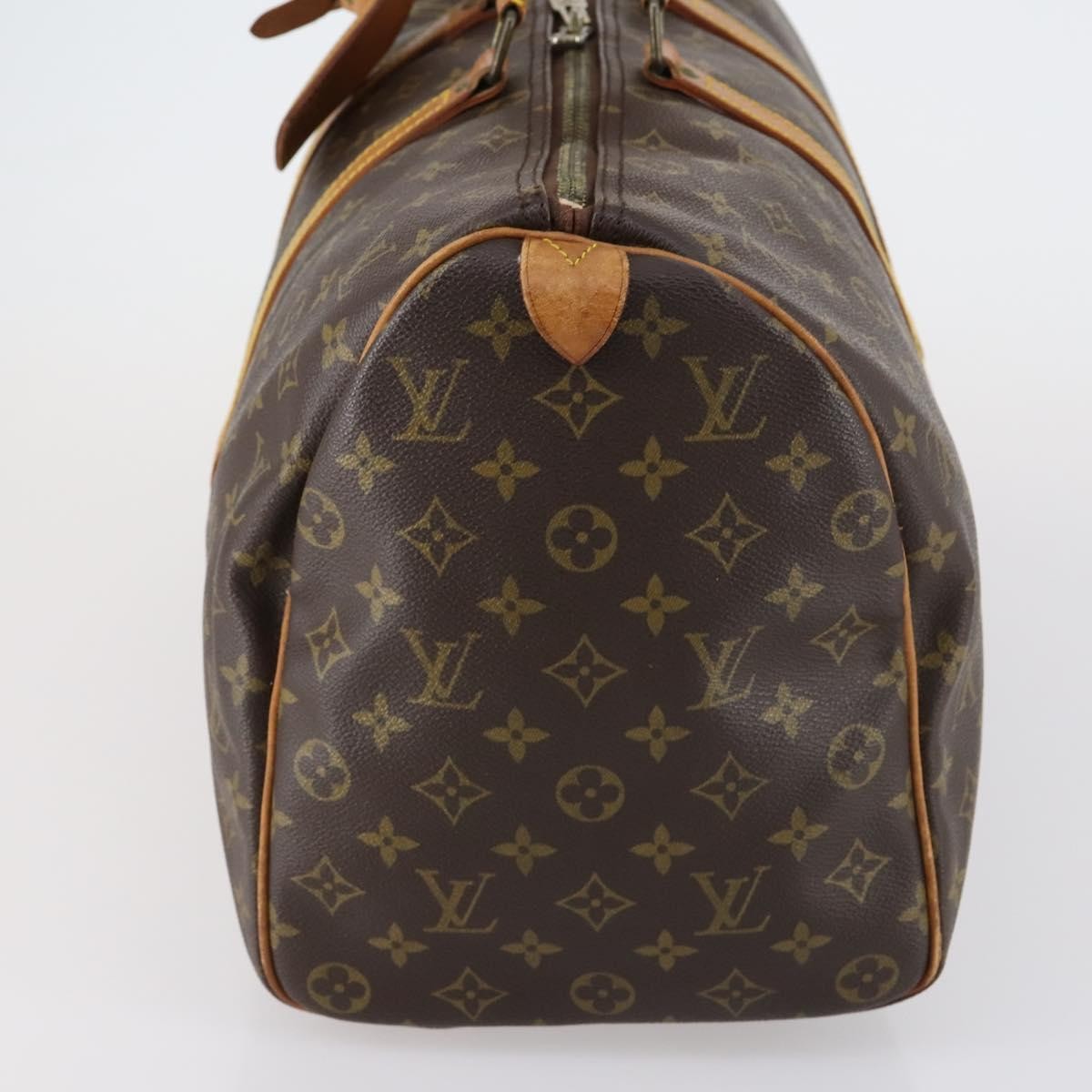 Louis Vuitton Keepall Bag Monogram Canvas Brown Canvas Travel Bag Bag (Pre-Loved)