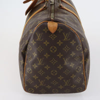 Louis Vuitton Keepall Bag Monogram Canvas Brown Canvas Travel Bag Bag (Pre-Loved)