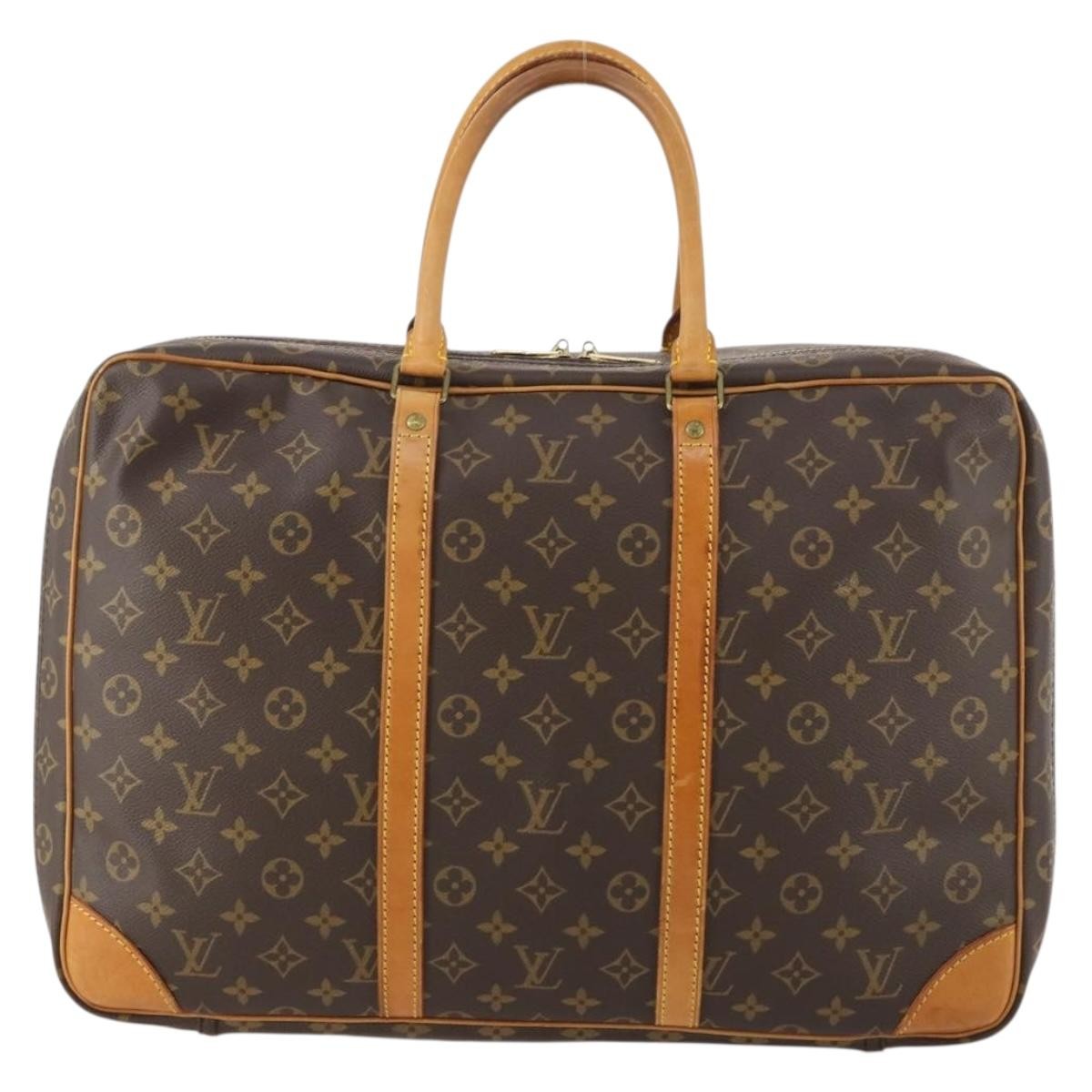 Louis Vuitton Sirius Handbag Monogram Canvas Brown Canvas Travel Bag Bag (Pre-Loved)