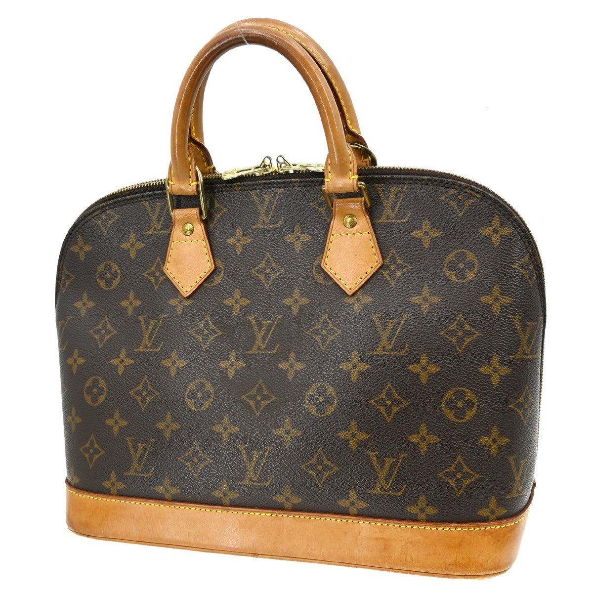 Louis Vuitton Louis Vuitton Alma Handbag Monogram Canvas Brown Canvas Handbag (Pre-Loved)