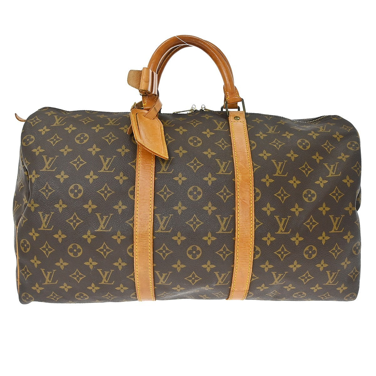 Louis Vuitton Louis Vuitton Keepall Bag Monogram Canvas Brown Canvas Travel Bag Bag (Authentic Pre-Loved)