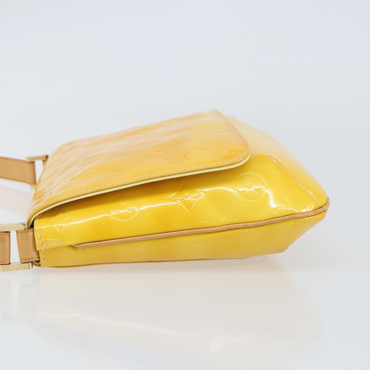 Louis Vuitton Thompson Street Handbag Monogram Vernis Yellow Patent_Leather Shoulder Bag Bag (Pre-Loved)
