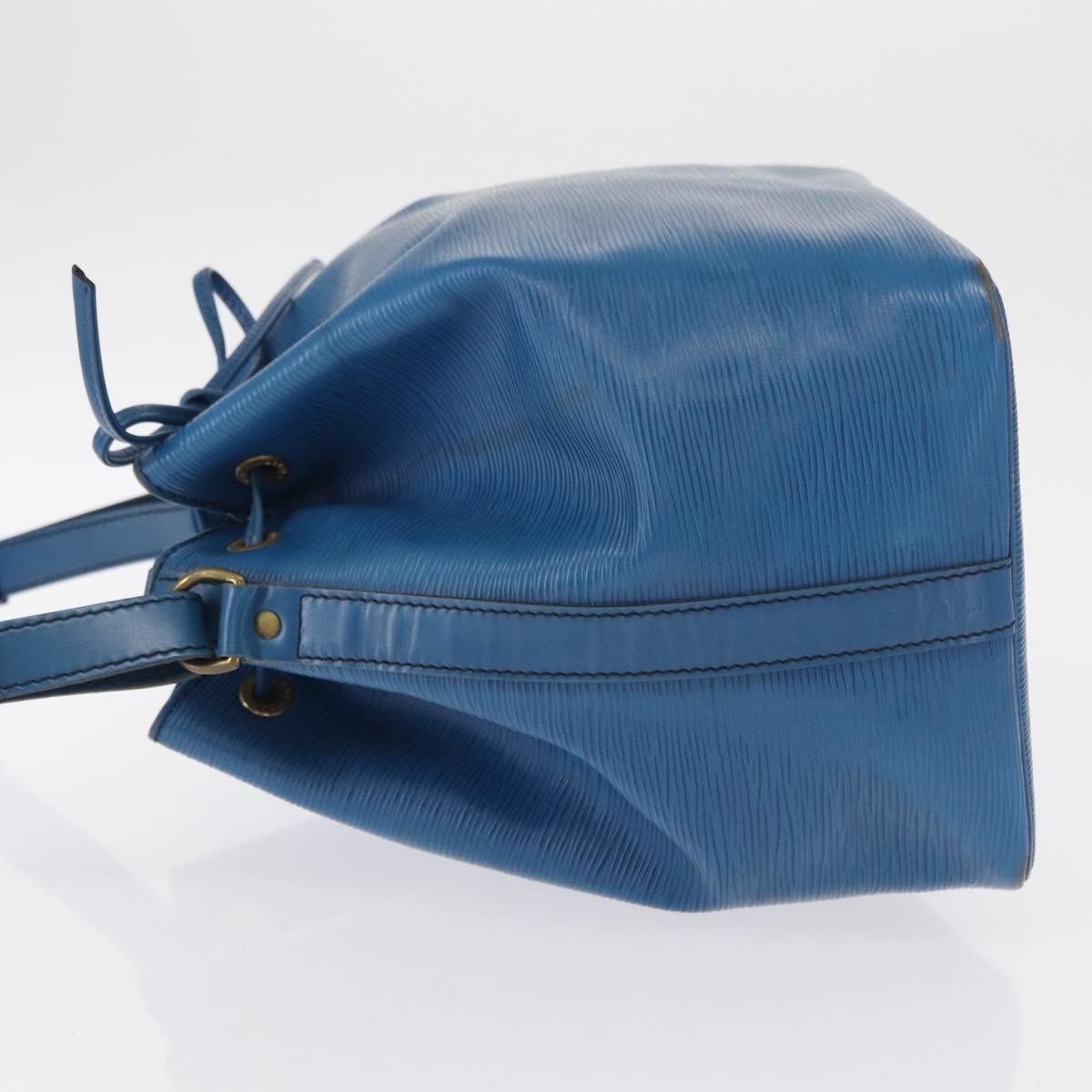 Louis Vuitton Petit Noe Handbag Epi Leather Blue Leather Shoulder Bag Bag (Authentic Pre-Loved)