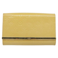 Louis Vuitton Ana Bag Monogram Vernis Yellow Patent_Leather Clutche & Pouche Bag (Authentic Pre-Loved)