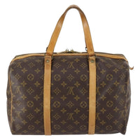 Louis Vuitton Sac Souple Handbag Monogram Canvas Brown Canvas Travel Bag Bag (Authentic Pre-Loved)