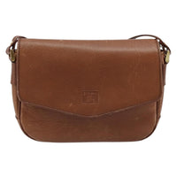 Burberry Flap Shoulder Bag Leather Brown Leather Shoulder Bag Bag (Pre-Loved)