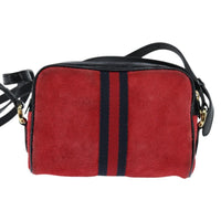 Gucci Ophidia Shoulder Bag Suede Red Suede Shoulder Bag Bag (Pre-Loved)