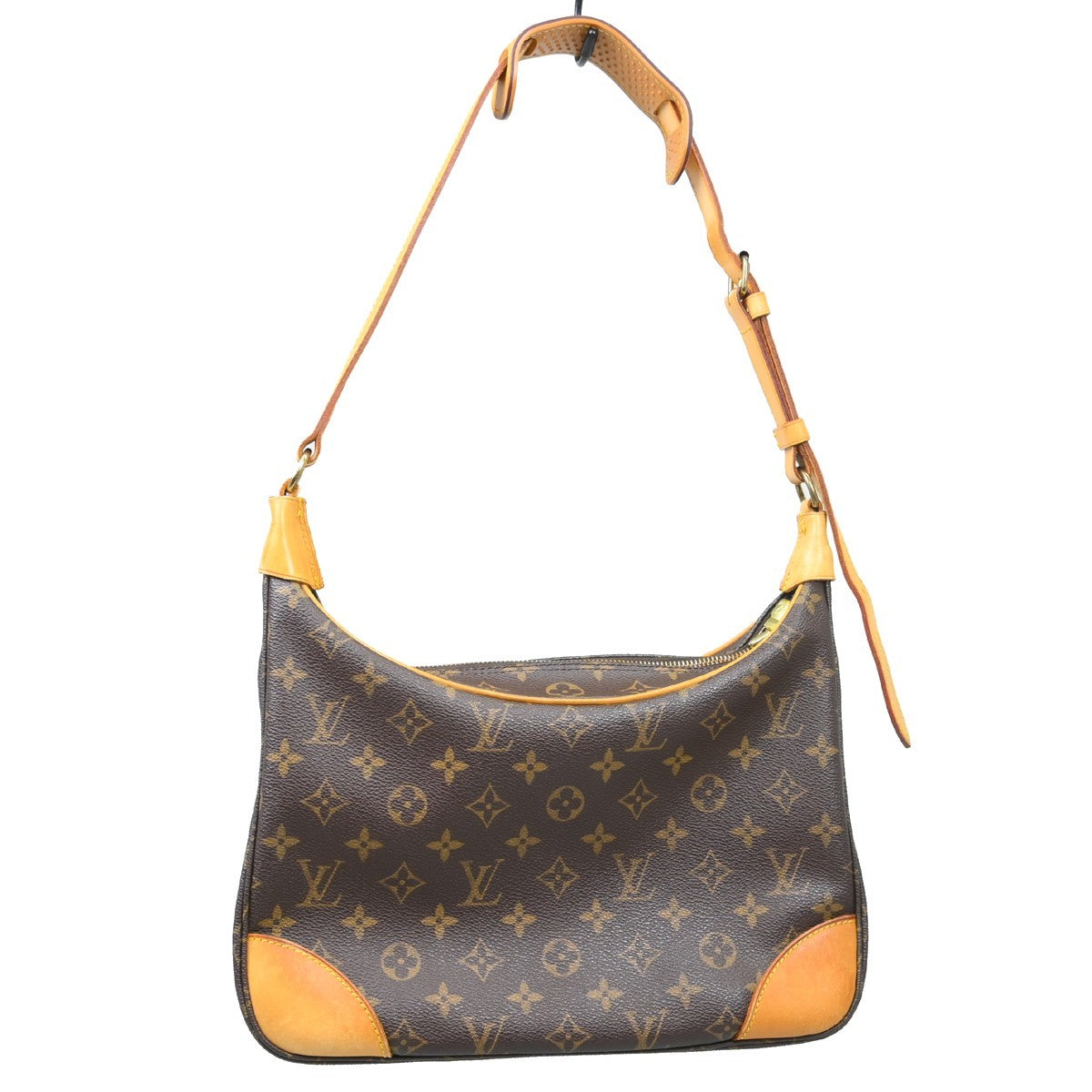 Louis Vuitton Boulogne Handbag Monogram Canvas Brown Canvas Shoulder Bag Bag (Pre-Loved)