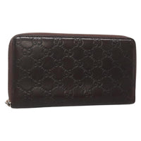 Gucci Guccissima Wallet Motif Gg Brown Leather Wallets Accessory (Authentic Pre-Loved)