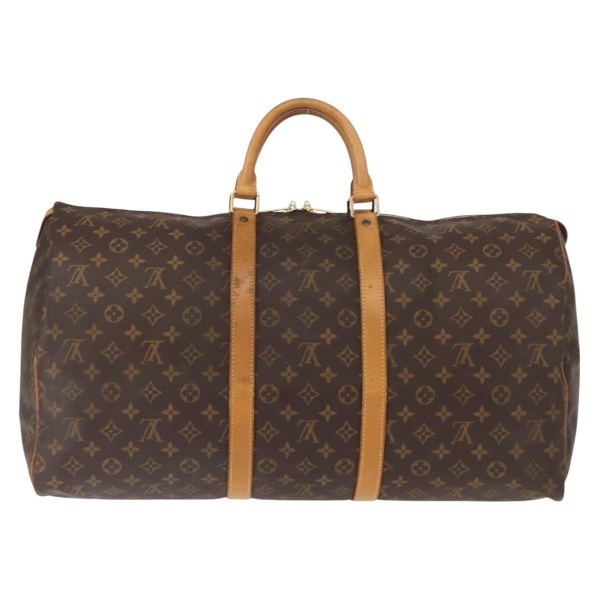 Louis Vuitton Louis Vuitton Keepall Bag Monogram Canvas Brown Canvas Travel Bag Bag (Pre-Loved)