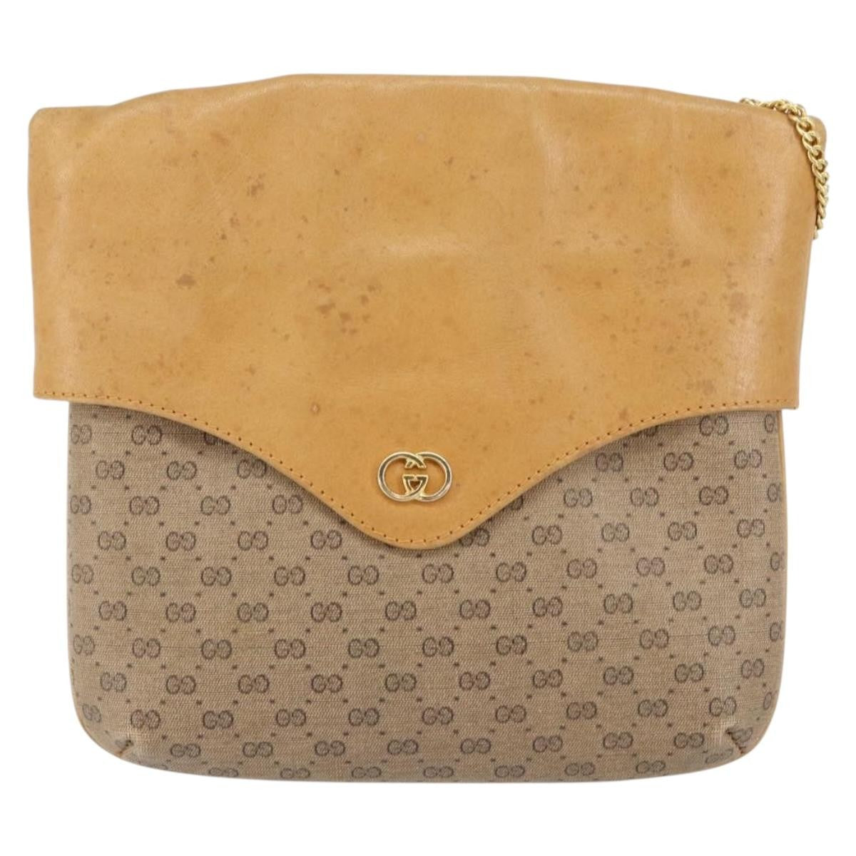 Gucci Micro Gg Supreme Shoulder Bag Gg Canvas Beige Pvc Shoulder Bag Bag (Pre-Loved)