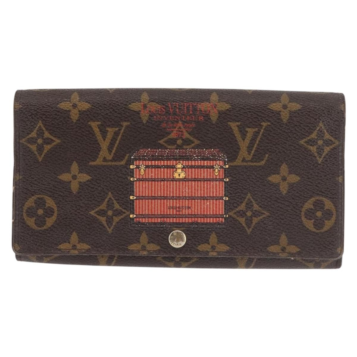 Louis Vuitton Vintage Sarah Wallet Monogram Canvas Brown Canvas Wallets Accessory (Authentic Pre-Loved)