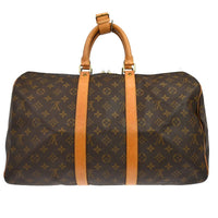 Louis Vuitton Louis Vuitton Keepall Bag Monogram Canvas Brown Canvas Travel Bag Bag (Pre-Loved)