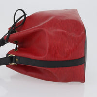 Louis Vuitton Bicolor Petit Noe Handbag Epi Leather Red Leather Shoulder Bag Bag (Authentic Pre-Loved)