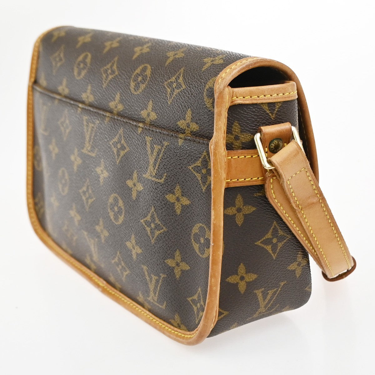 Louis Vuitton Louis Vuitton Sologne Handbag Monogram Canvas Brown Leather Shoulder Bag Bag (Pre-Loved)