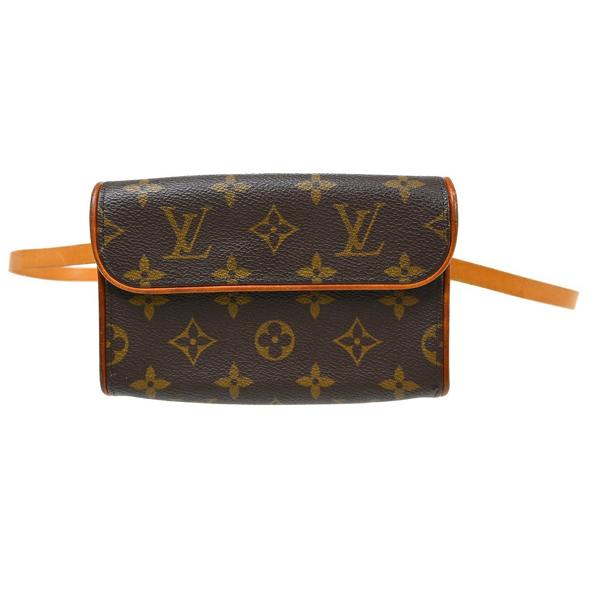 Louis Vuitton Florentine Waist Bag Monogram Canvas Brown Canvas Clutche & Pouche Bag (Authentic Pre-Loved)