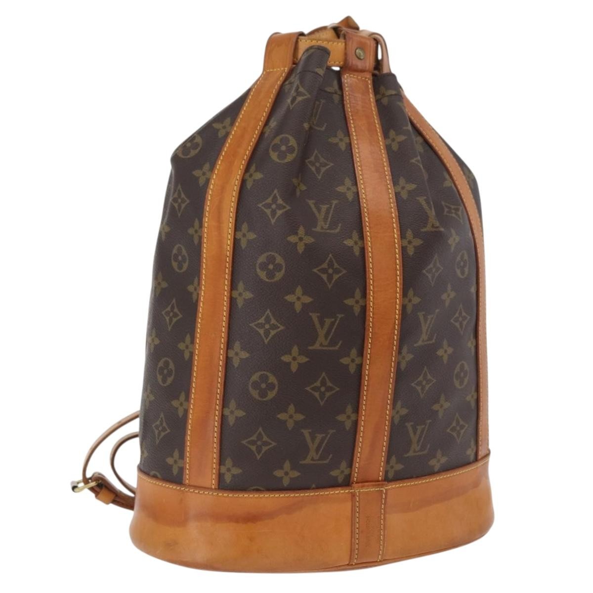 Louis Vuitton Randonnee Backpack Monogram Canvas Brown Canvas Shoulder Bag Bag (Pre-Loved)