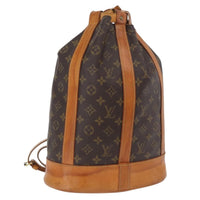 Louis Vuitton Randonnee Backpack Monogram Canvas Brown Canvas Shoulder Bag Bag (Pre-Loved)