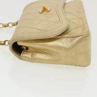 Chanel Vintage Cc Chain Flap Bag Quilted Lambskin Gold Leather Shoulder Bag Bag (Pre-Loved)