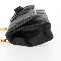 Chanel Vintage Camellia Flap Bag Satin Gray Satin Clutche & Pouche Bag (Pre-Loved)