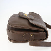 Gucci Vintage Shoulder Bag Leather Brown Leather Shoulder Bag Bag (Pre-Loved)
