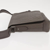 Louis Vuitton Louis Vuitton District Messenger Bag Damier Infini Leather Gray Leather Shoulder Bag Bag (Pre-Loved)