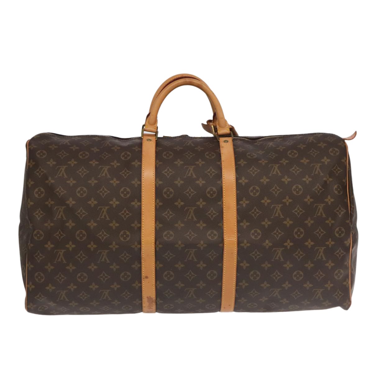 Louis Vuitton Keepall Bag Monogram Canvas Brown Canvas Travel Bag Bag (Pre-Loved)