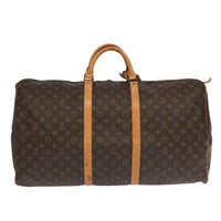 Louis Vuitton Keepall Bag Monogram Canvas Brown Canvas Travel Bag Bag (Pre-Loved)