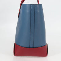 Hermes Maxibox Cabas Evercolor With Epsom Blue Leather Bag (Authentic Pre-Loved)