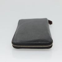 Hermes Azap Zip Around Wallet Silk'in Epsom Black Leather Wallets Accessory (Authentic Pre-Loved)
