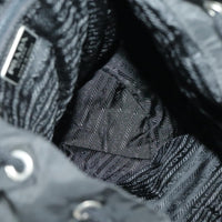 Prada Double Front Pocket Backpack Tessuto Black Nylon Backpack Bag (Authentic Pre-Loved)