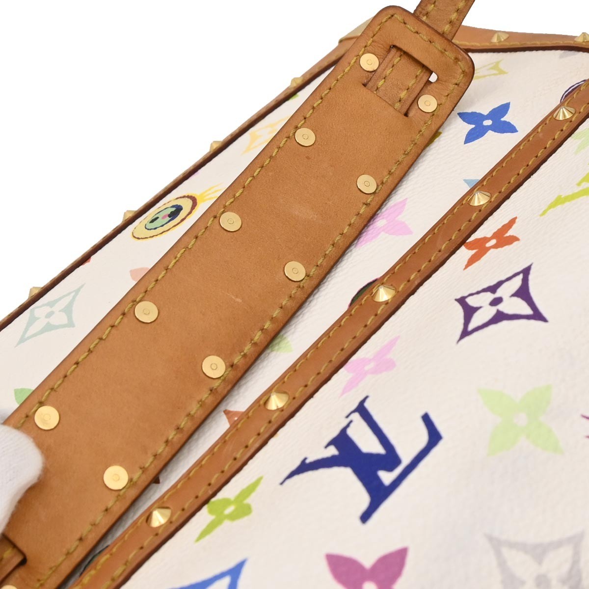 Louis Vuitton Eye Miss You Bag Monogram Multicolor White Canvas Clutche & Pouche Bag (Authentic Pre-Loved)