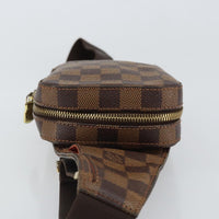 Louis Vuitton Geronimos Waist Bag Damier Brown Canvas Shoulder Bag Bag (Pre-Loved)