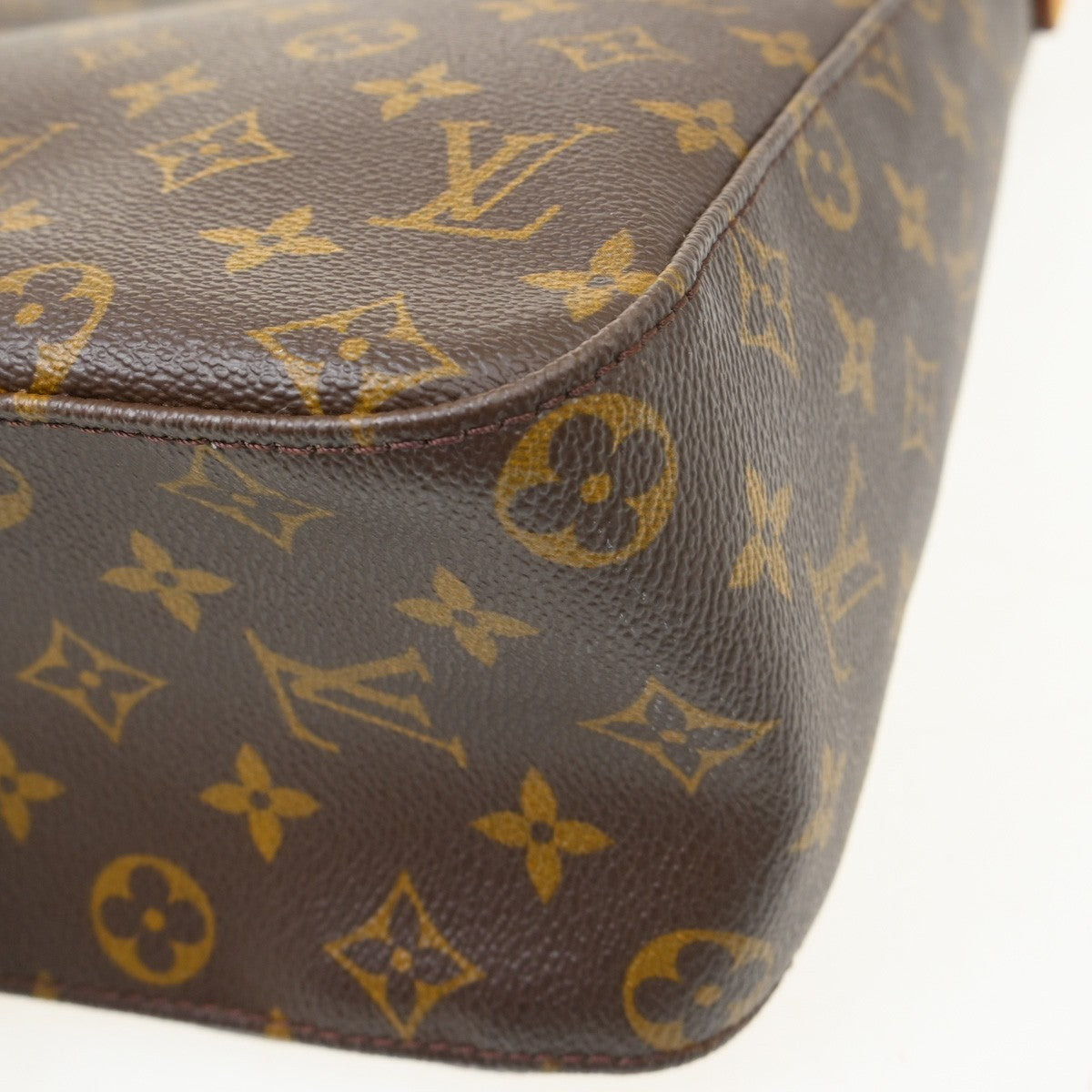 Louis Vuitton Monogram Looping Handbag Monogram Canvas Brown Canvas Shoulder Bag Bag (Pre-Loved)