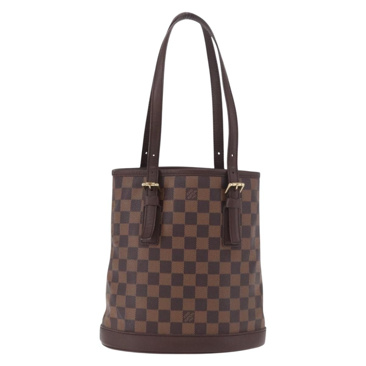 Louis Vuitton Marais Bucket Bag Damier Brown Canvas Shoulder Bag Bag (Pre-Loved)