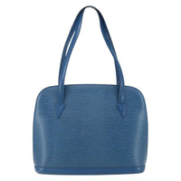 Louis Vuitton Lussac Handbag Epi Leather Blue Leather Shoulder Bag Bag (Pre-Loved)