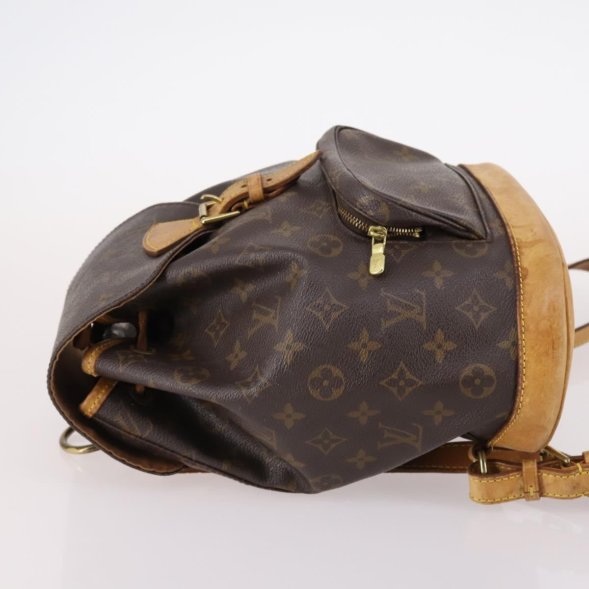 Louis Vuitton Vintage Montsouris Backpack Monogram Canvas Brown Canvas Backpack Bag (Authentic Pre-Loved)